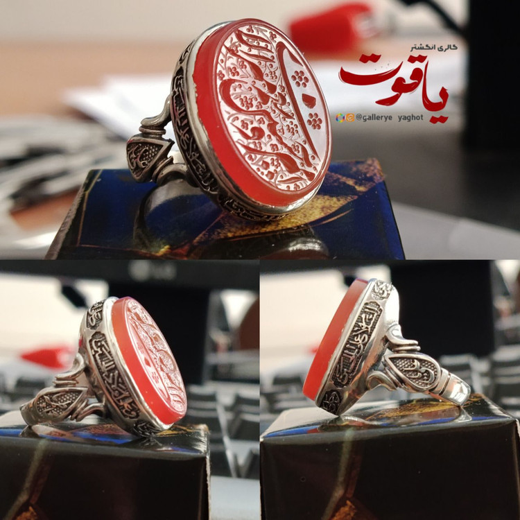 انگشتر مردانه عقیق یمنی اصل